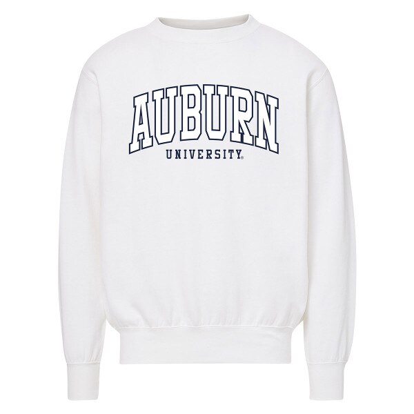 white Auburn University sweatshirt